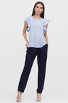 Блуза голубого цвета 2 - интернет-магазин Natali Bolgar