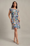 Платье с ярким принтом и асимметричным низом  1 - интернет-магазин Natali Bolgar