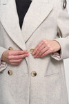 Укорочене пальто сірого кольору 3 - интернет-магазин Natali Bolgar