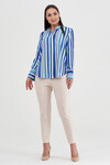 Блуза в полоску с широкими манжетами 5 - интернет-магазин Natali Bolgar