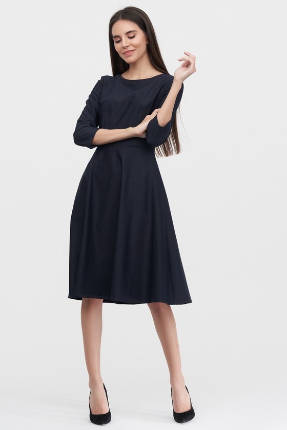 Платье миди темно-синего цвета - интернет-магазин Natali Bolgar