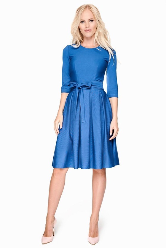 Женственное платье лазурного цвета 2 - интернет-магазин Natali Bolgar