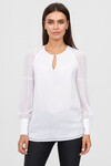 Шифоновая блуза белого цвета 2 - интернет-магазин Natali Bolgar