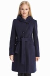 Пальто темно-синего цвета с карманами 2 - интернет-магазин Natali Bolgar