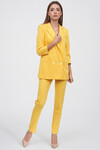 Удлиненный двубортный жакет желтого цвета 2 - интернет-магазин Natali Bolgar