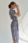 Платье-рубашка с мелким цветочным принтом 2 - интернет-магазин Natali Bolgar