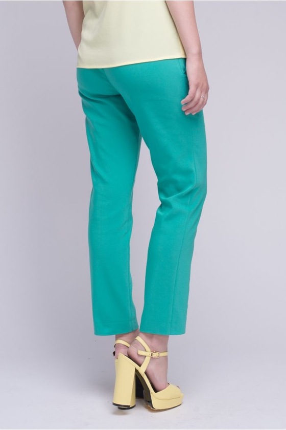 Зауженные брюки зеленого цвета 2 - интернет-магазин Natali Bolgar