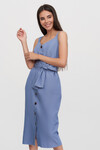 Платье-миди голубого цвета 4 - интернет-магазин Natali Bolgar