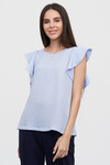 Блуза голубого цвета - интернет-магазин Natali Bolgar