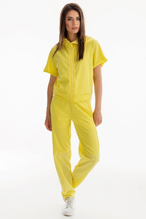 Ярко-желтый костюм с короткими рукавами 5 - интернет-магазин Natali Bolgar