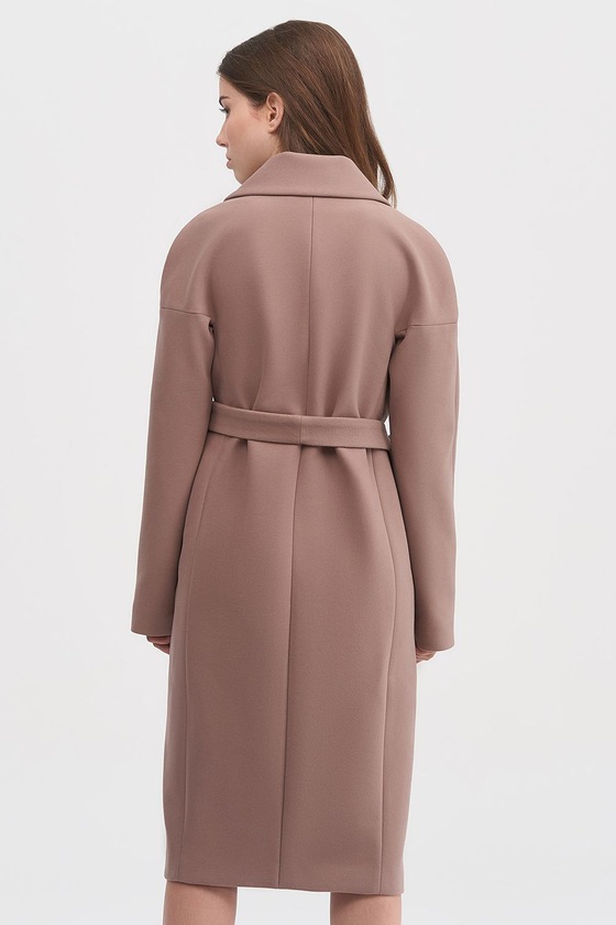 Пальто-халат цвета мокко 2 - интернет-магазин Natali Bolgar