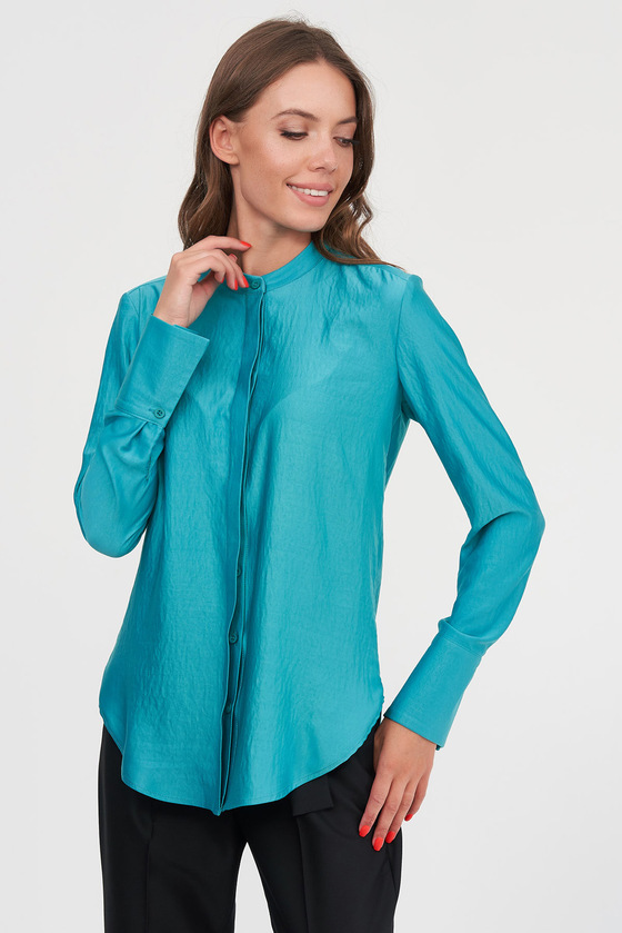 Блуза кольору морської хвилі 2 - интернет-магазин Natali Bolgar