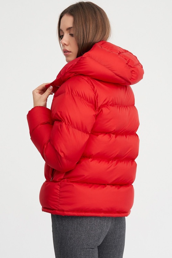 Куртка с капюшоном красного цвета 2 - интернет-магазин Natali Bolgar