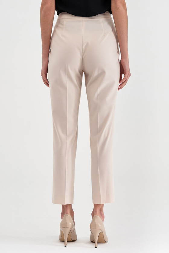 Зауженные брюки светло-бежевого цвета 2 - интернет-магазин Natali Bolgar