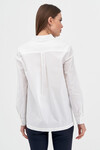 Асимметричная блуза белого цвета 2 - интернет-магазин Natali Bolgar