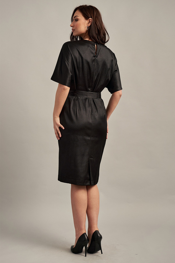 Платье чёрного цвета с поясом 4 - интернет-магазин Natali Bolgar