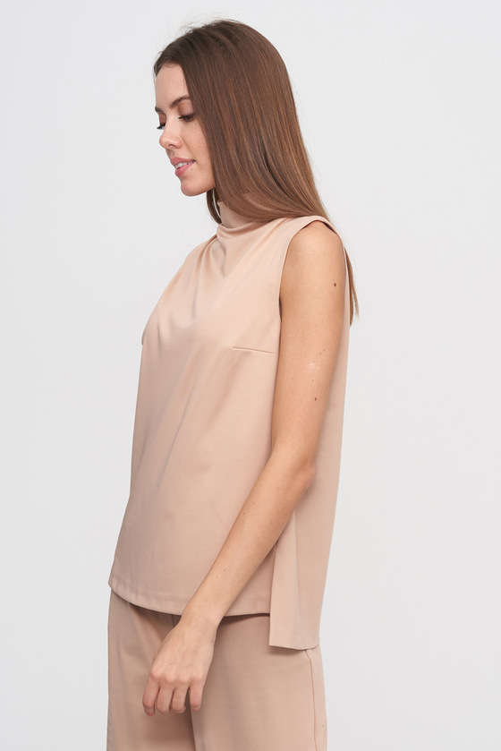 Блуза бежевого цвета 1 - интернет-магазин Natali Bolgar