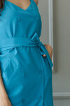 Платье на бретелях голубого цвета 3 - интернет-магазин Natali Bolgar