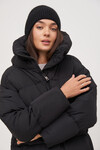 Чорна пухова куртка в стилі oversize 11 - интернет-магазин Natali Bolgar