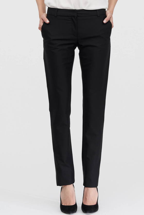 Класичні брюки чорного кольору 1 - интернет-магазин Natali Bolgar
