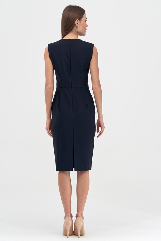 Платье-футляр темно-синего цвета 2 - интернет-магазин Natali Bolgar