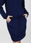Платье темно-синего цвета с длинным рукавом 2 - интернет-магазин Natali Bolgar