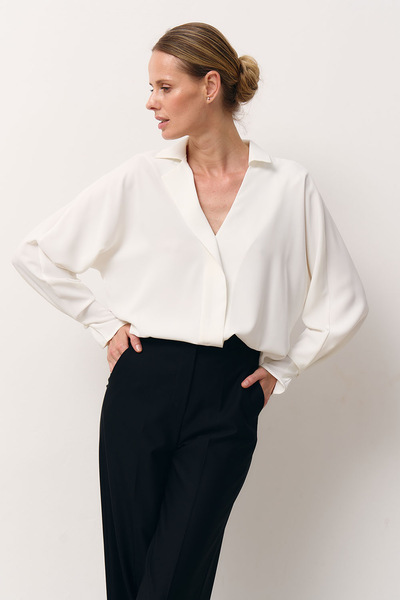 Блуза з віскози молочного кольору  – Natali Bolgar