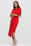 Платье-рубашка красного цвета 4 - интернет-магазин Natali Bolgar