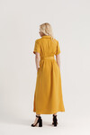 Длинное платье-рубашка желтого цвета 6 - интернет-магазин Natali Bolgar