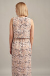 Платье в пол с нежным цветочным принтом без рукавов 3 - интернет-магазин Natali Bolgar