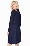 Платье со складками темно-синего цвета 1 - интернет-магазин Natali Bolgar