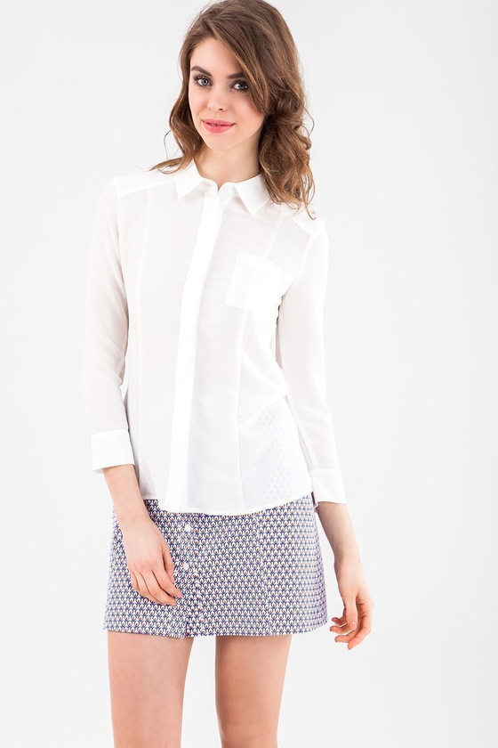 Классическая рубашка белого цвета - интернет-магазин Natali Bolgar