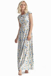 Длинное платье с цветочным принтом 3 - интернет-магазин Natali Bolgar