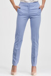 Зауженные брюки голубого цвета 1 - интернет-магазин Natali Bolgar