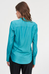 Блуза кольору морської хвилі 1 - интернет-магазин Natali Bolgar