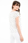 Белая блуза в принте 1 - интернет-магазин Natali Bolgar