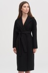 Пальто-халат черного цвета 4 - интернет-магазин Natali Bolgar