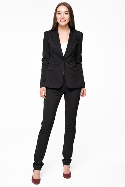 Базові брюки з кишенями чорного кольору  – Natali Bolgar