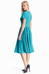 Женственное платье бирюзового цвета 2 - интернет-магазин Natali Bolgar