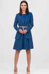 Платье А-силуэта синего цвета 4 - интернет-магазин Natali Bolgar