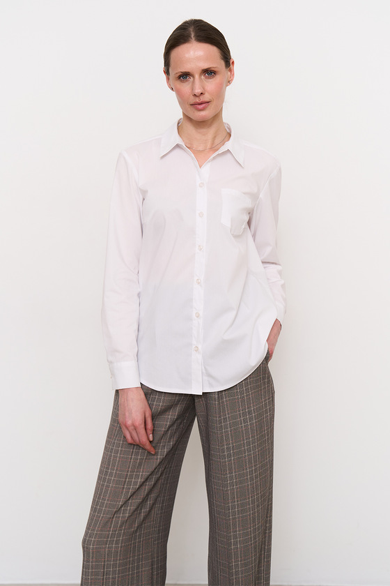 Біла базова сорочка 2 - интернет-магазин Natali Bolgar