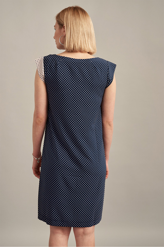 Комбинированное платье в горошек 2 - интернет-магазин Natali Bolgar