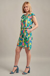 Платье с принтом с асимметричным низом  4 - интернет-магазин Natali Bolgar