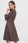 Платье А-силуэта шоколадного цвета 2 - интернет-магазин Natali Bolgar