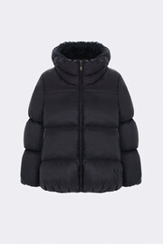 Чорна пухова куртка premium oversize