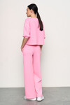 Рожеві штани з трикотажу 3 - интернет-магазин Natali Bolgar