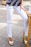 Зауженные брюки белого цвета 1 - интернет-магазин Natali Bolgar
