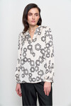 Блуза з геометричним принтом 2 - интернет-магазин Natali Bolgar