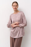 Блуза зі штучного шовку кольору пудри 3 - интернет-магазин Natali Bolgar