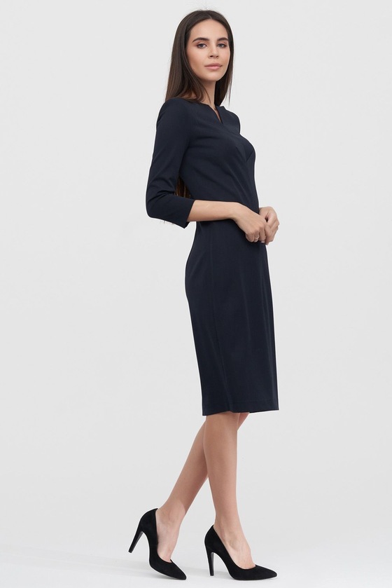 Базовое платье-футляр темно-синего цвета 3 - интернет-магазин Natali Bolgar